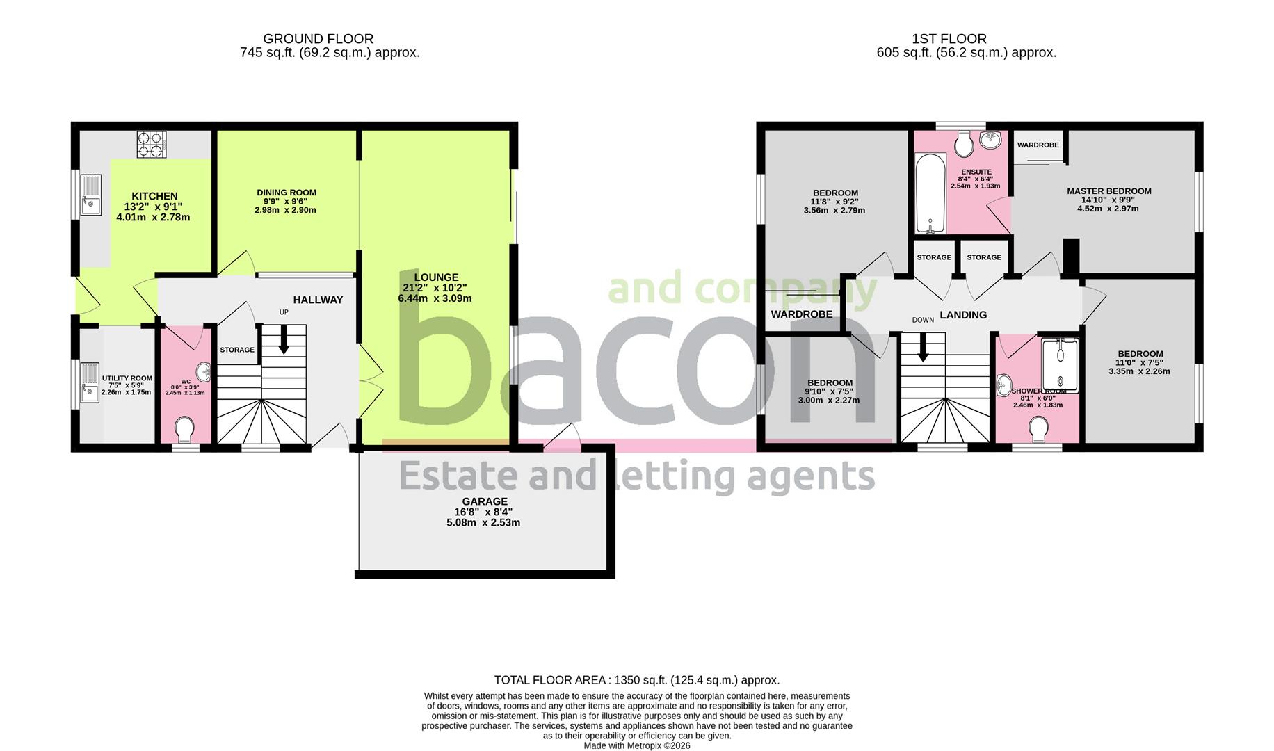Floor Plan | House - Detached | Carnegie Gardens, Broadwater, Worthing, West Sussex, BN14 7AS | For Sale